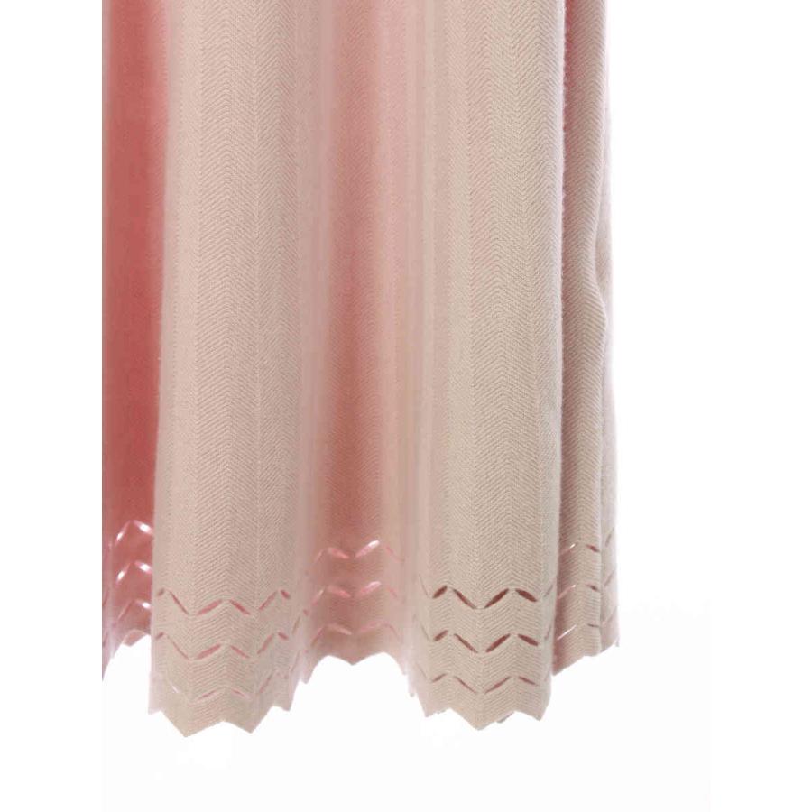 Drawer 16Gヘムスカラップフレアニットスカートブラック