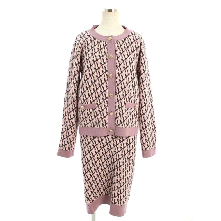 エミリアウィズ ワンピーススーツ 幾何学柄 ニット 総柄 M M h ブランドショップ ビープライス 通販 Yahoo ショッピング