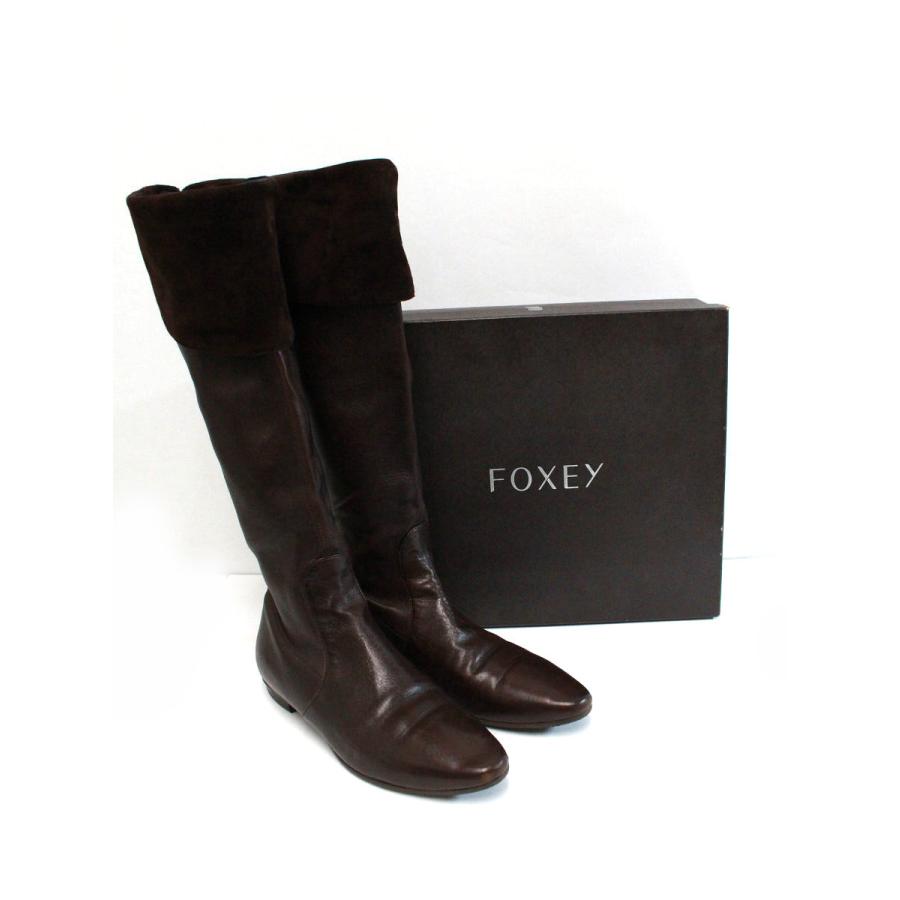 FOXEY BOUTIQUE フォクシーブティック ブーツ 24630 ミドル スエード 