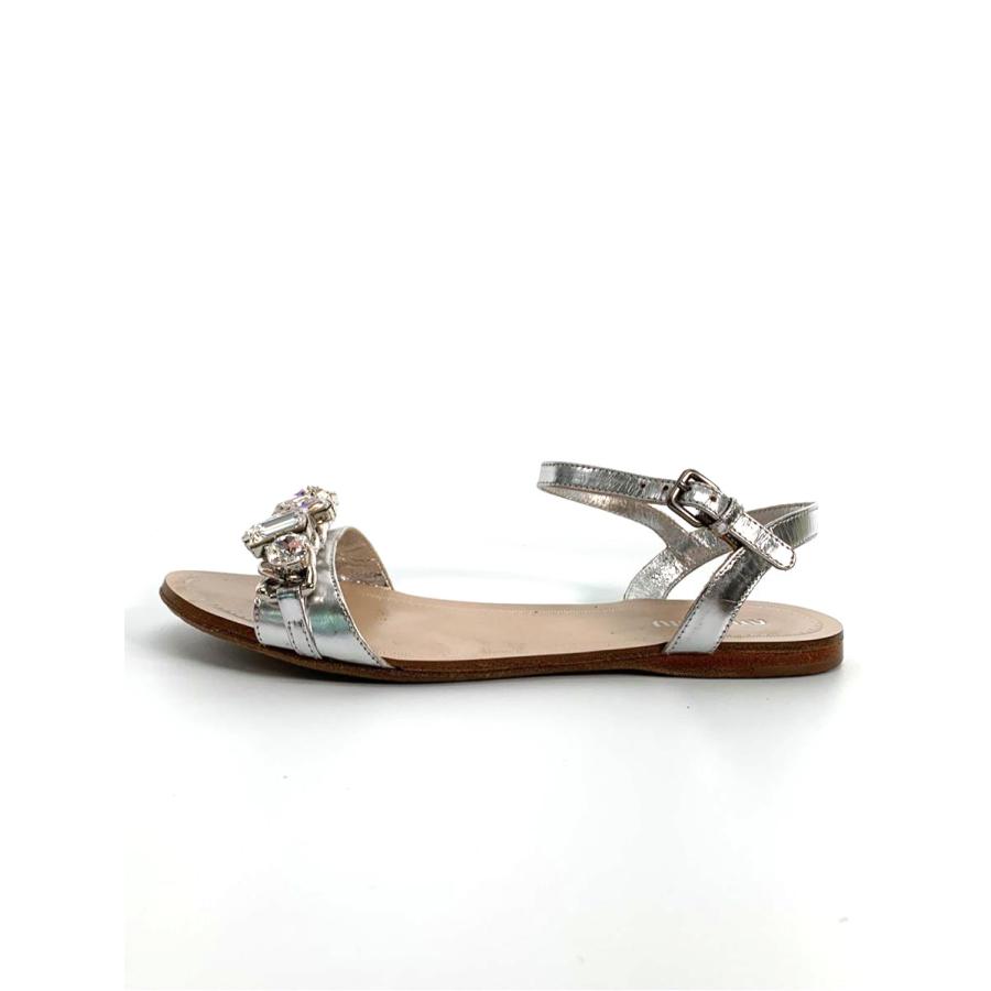 ミュウミュウ サンダル ビジュー ストラップ 35 : ブランドショップ  