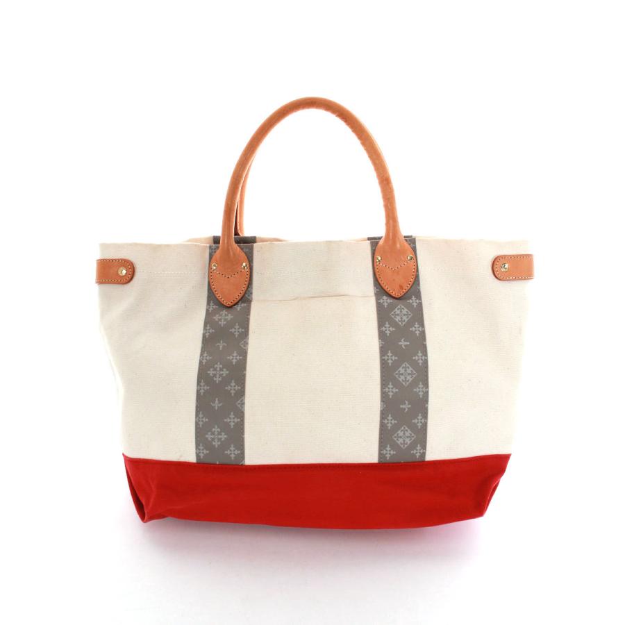 ラシット　トートバッグ ラシット russet モノグラム 横型バイカラートートバッグ｜Yahoo