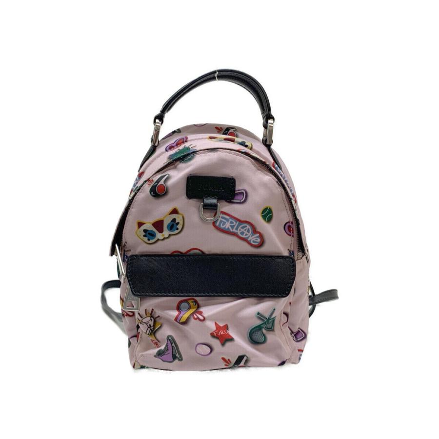 美品 フルラ バックパック リュック FAVOLA ミニ バックパック 総柄 FURLA フルラ バックパック リュック FAVOLA Mini backpack 総柄
