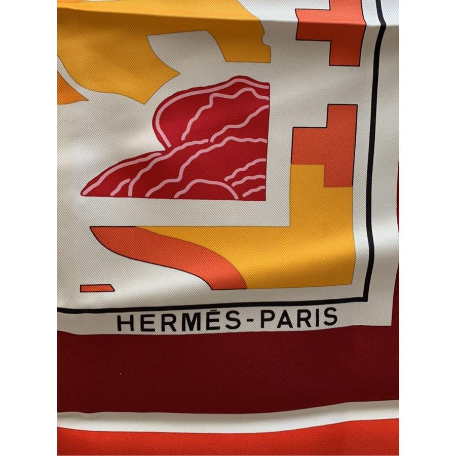 HERMES（エルメス） スカーフ カレ90 PUZZLE 馬車 総柄 : ブランド