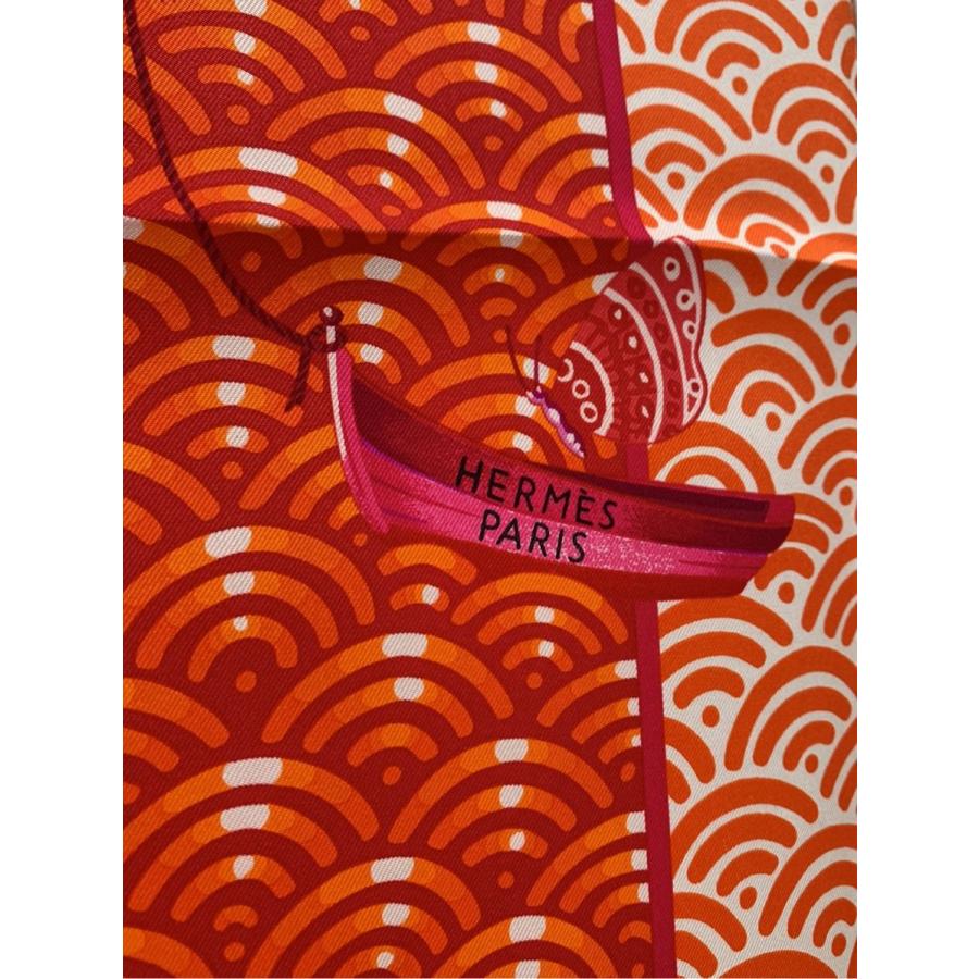 HERMES エルメス スカーフ カレ 90 BATEAU FLEURI 花咲く帆船 総柄 