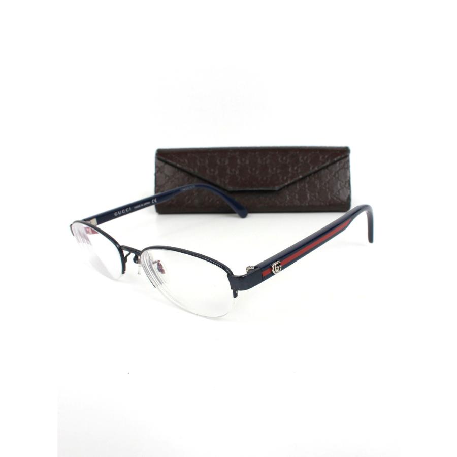 GUCCI グッチ メガネ オーバル ハーフリム : ブランドショップ GUCCI グッチ メガネ オーバル ハーフリム : ブランドショップ