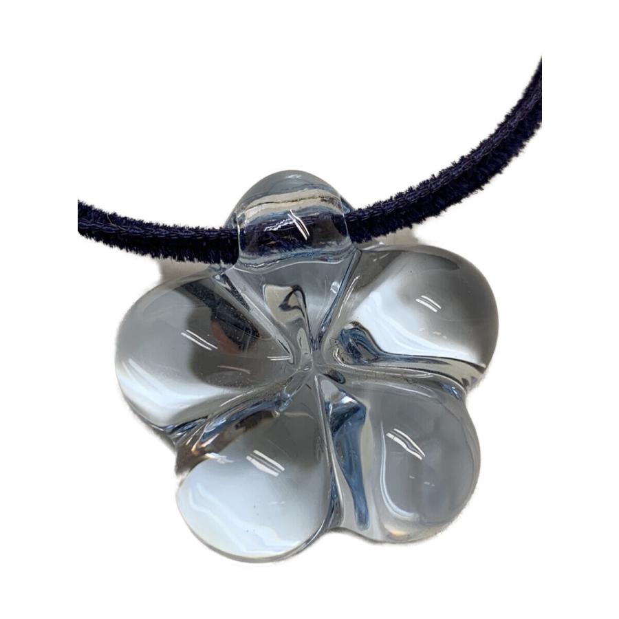 【激レア】Baccarat　Necklace　バカラネックレス　トリバル　グレー バカラ（Baccarat） ネックレス フラワーモチーフ : ブランドショップ