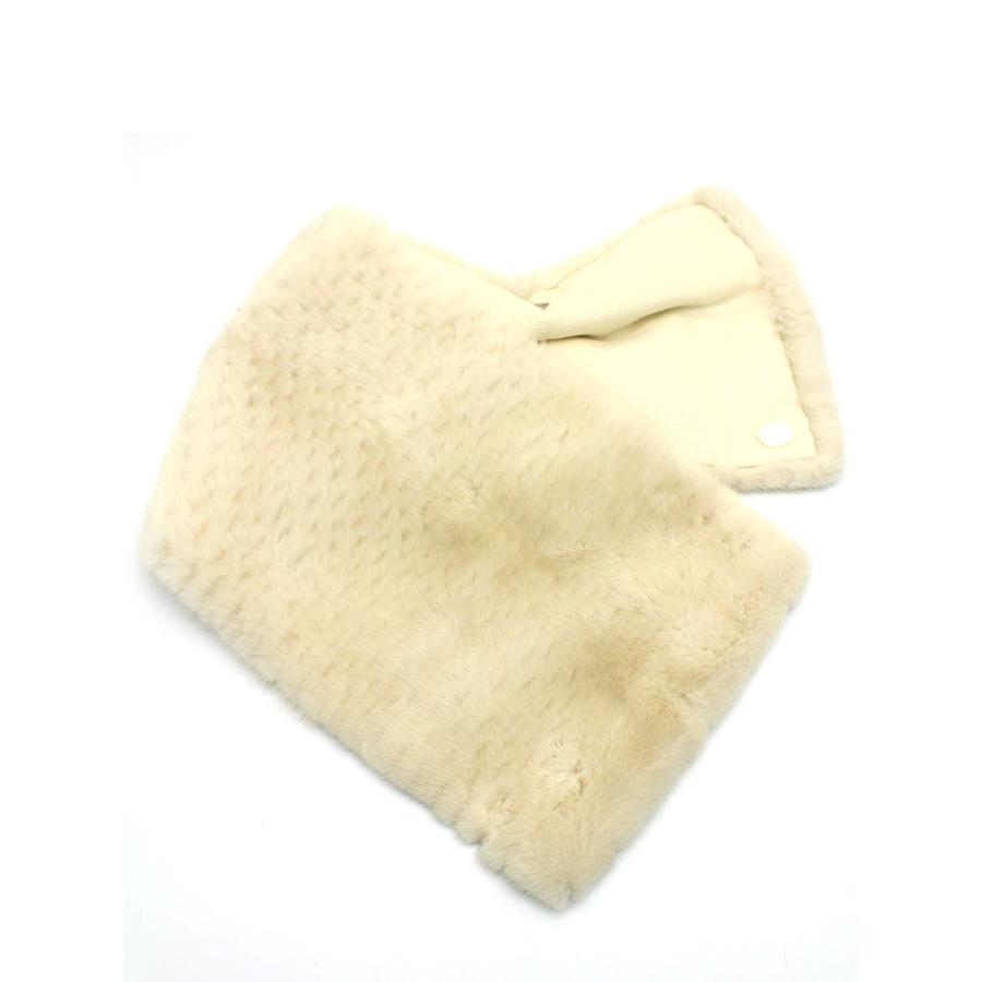 【美品】FOXEY ミンク ファー マフラー daisy lin カシミヤ デイジーリン for フォクシー 毛皮 ティペット マフラー Mink Collar