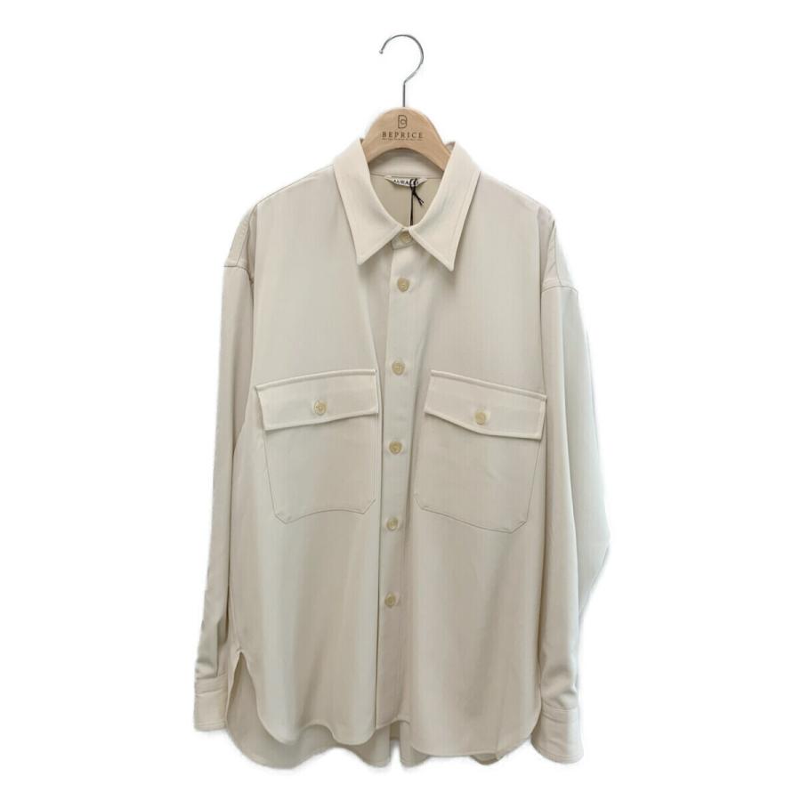 オーラリー シャツ A9AS03MX WOOL MAX GABARDINE SHIRTS ウール オーラリー シャツ A9AS03MX WOOL MAX GABARDINE SHIRTS ウール