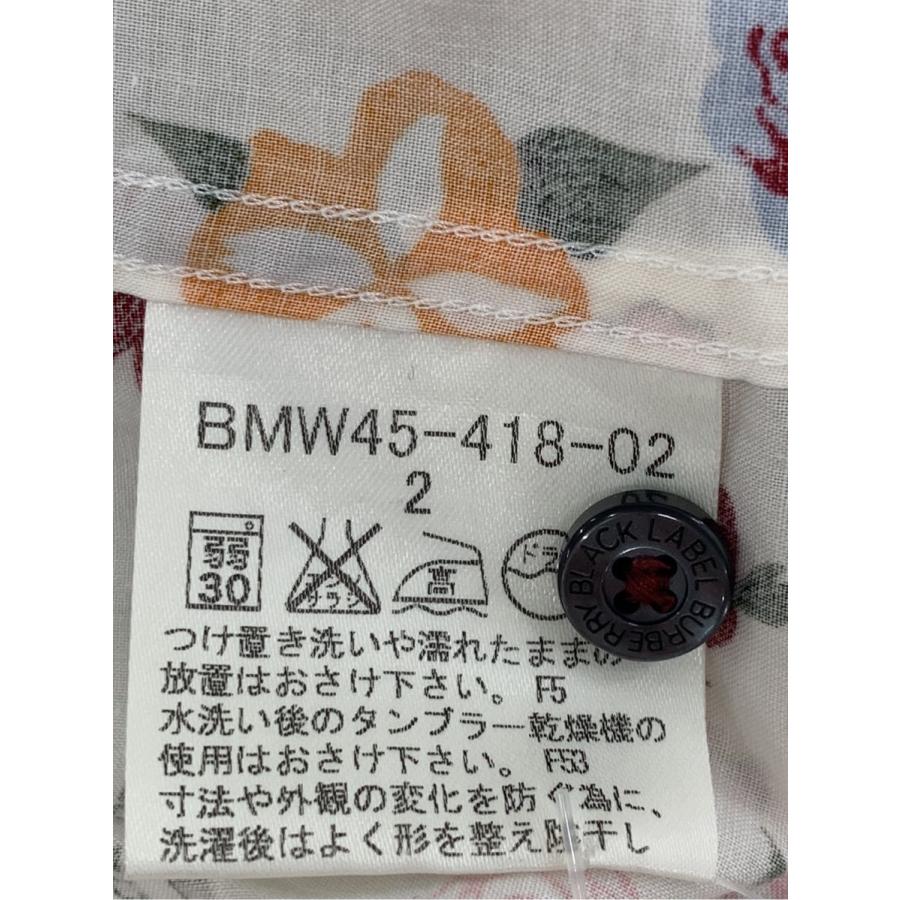 バーバリーブラックレーベル シャツ フラワーモチーフ アロハシャツ 花