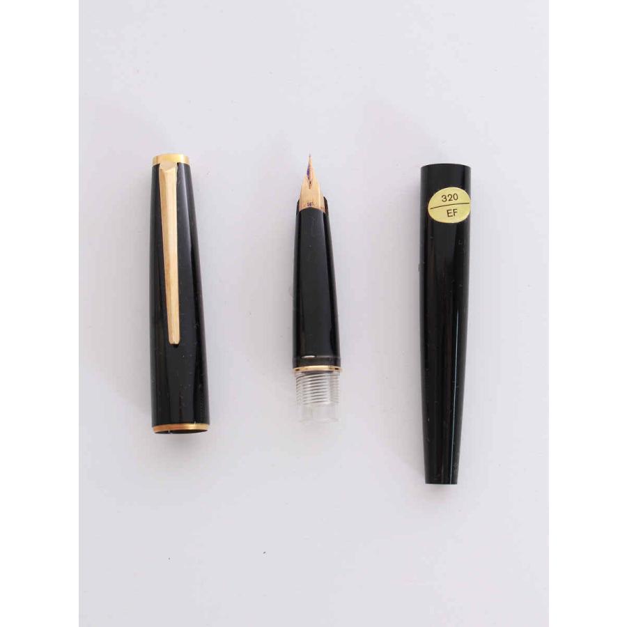 MONTBLANC/モンブラン No.320 万年筆 585/14K ブラック/ゴールド ヴィンテージ SH450 MONTBLANC（モンブラン） 万年筆 NO320 クラシック 585 EF : ブランド