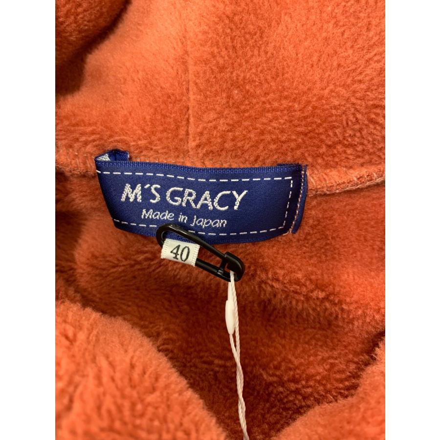 エムズグレイシー 214608 コート 40 オレンジ 裏ボア フード付き