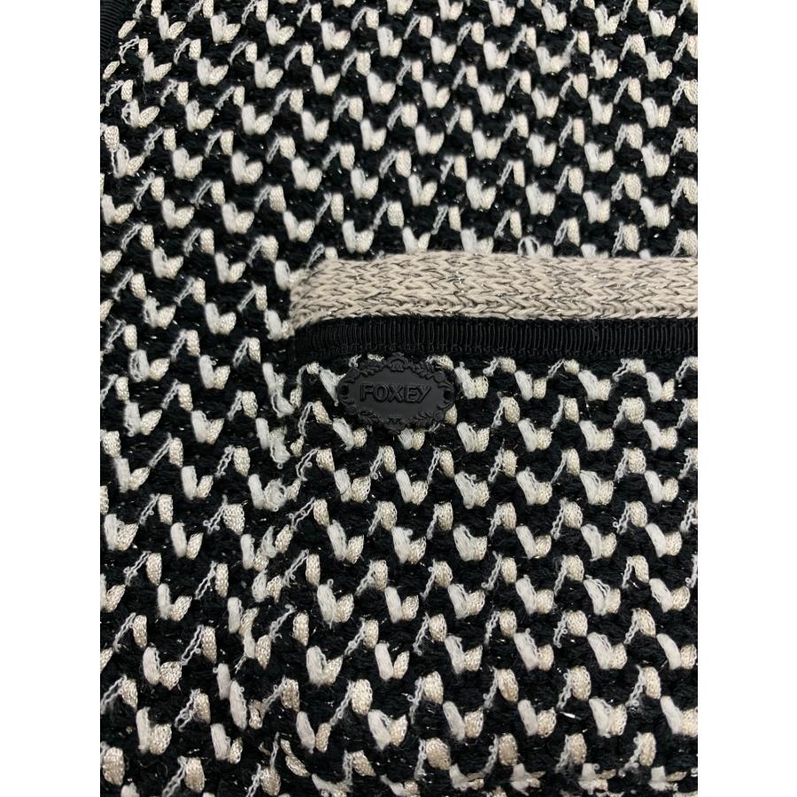 フォクシーブティック Platinum Tweed 35326 ジャケット 38 ブラック