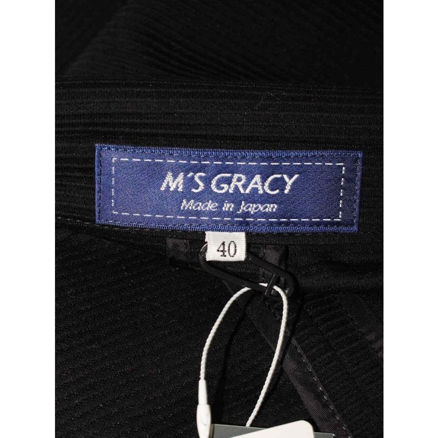 エムズグレイシー 014125 ジャケット 40 ブラック 襟付き