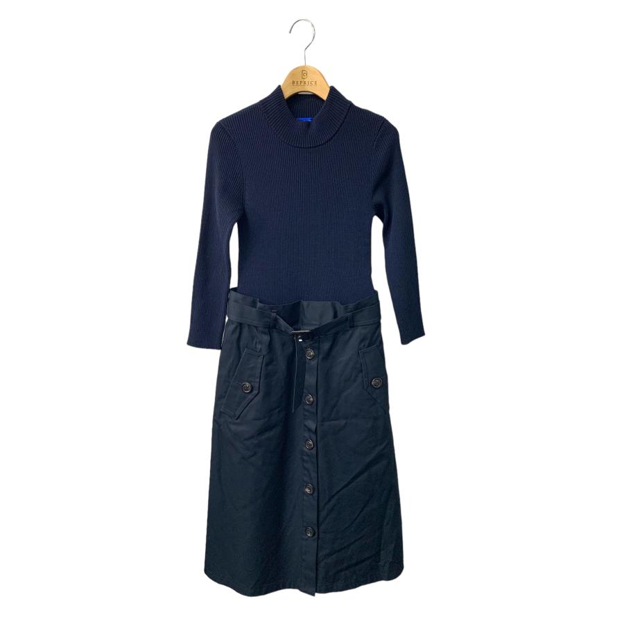 ブルーレーベルクレストブリッジ 55J95-273-25 ワンピース 38 ネイビー  