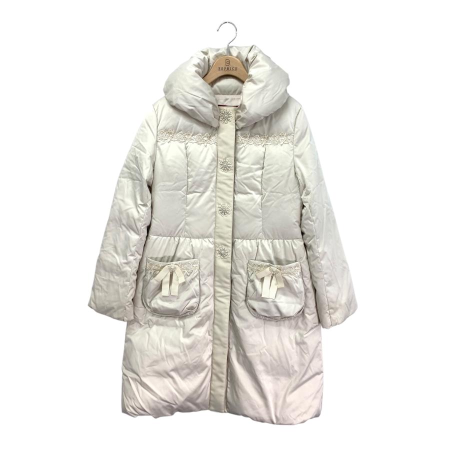 新品タグ付き♡スーパービューティーダウンコート　　スーパービューティーコート40 スーパービューティー ダウンコート 40 ベージュ ロング フラワー