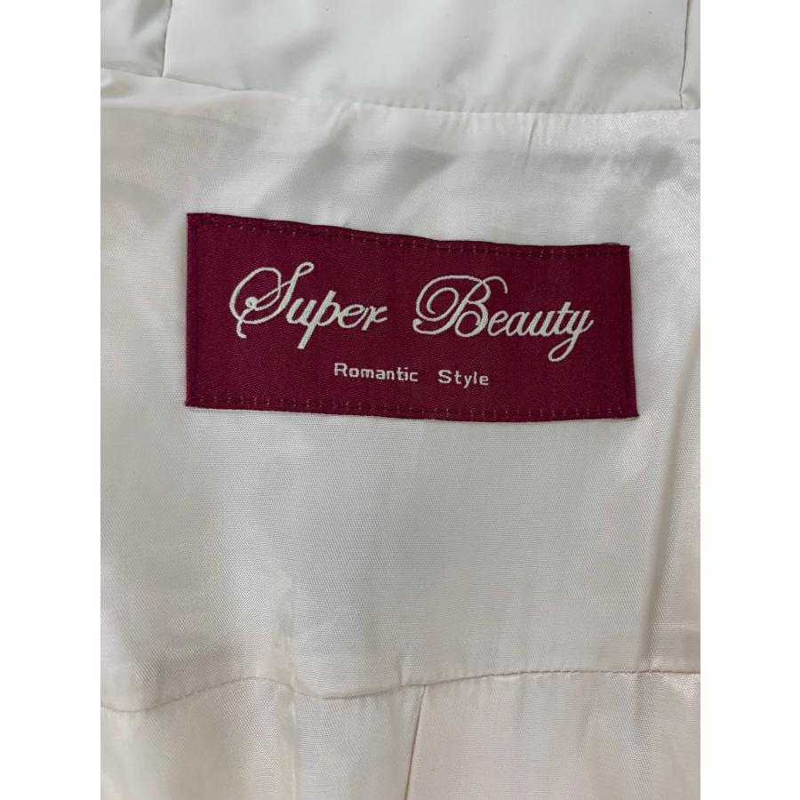 スーパービューティー ダウンコート 40 ベージュ ロング フラワー