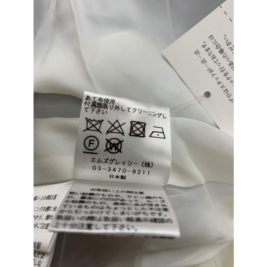 エムズグレイシー 011325 ワンピース 36 ブルー チェック柄 フラワー