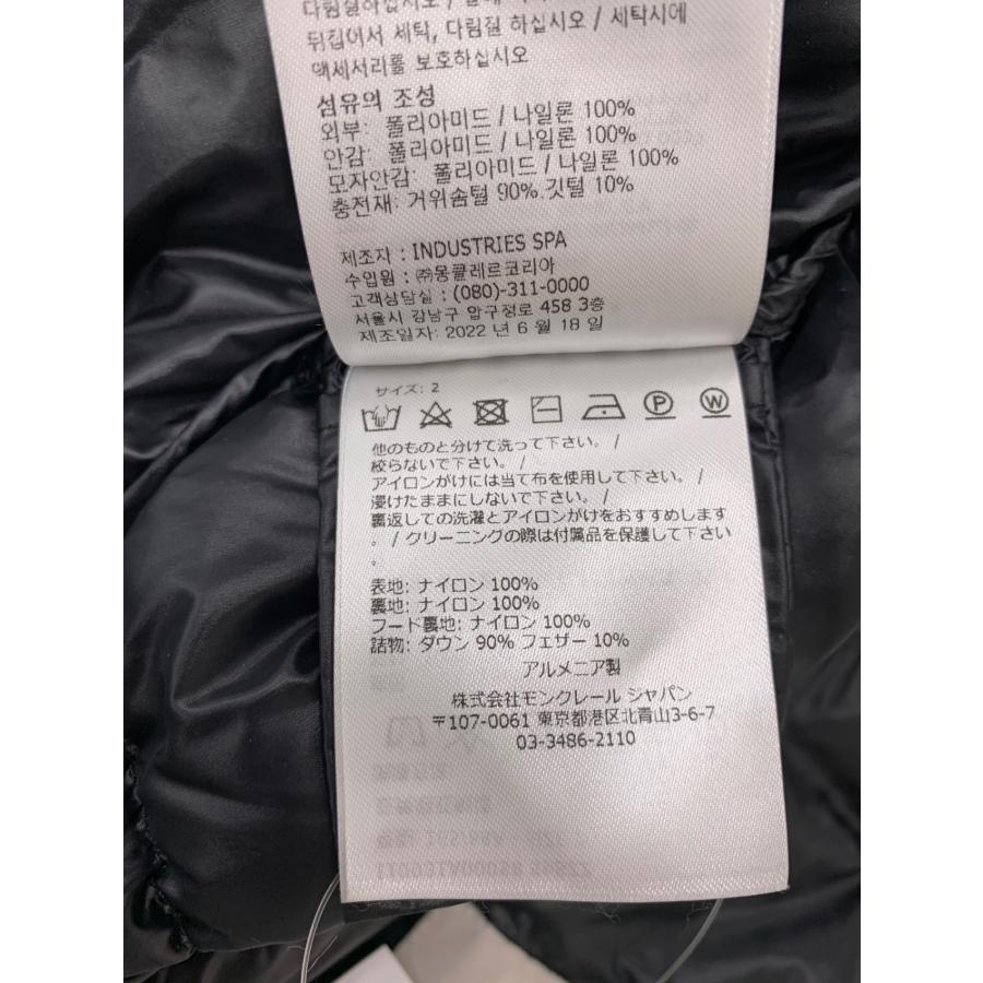 モンクレール DALLES GIUBBOTTO DALLES JACKET I10931A00058 595ZZ　 2 ブラック IT120WV95AMOの画像