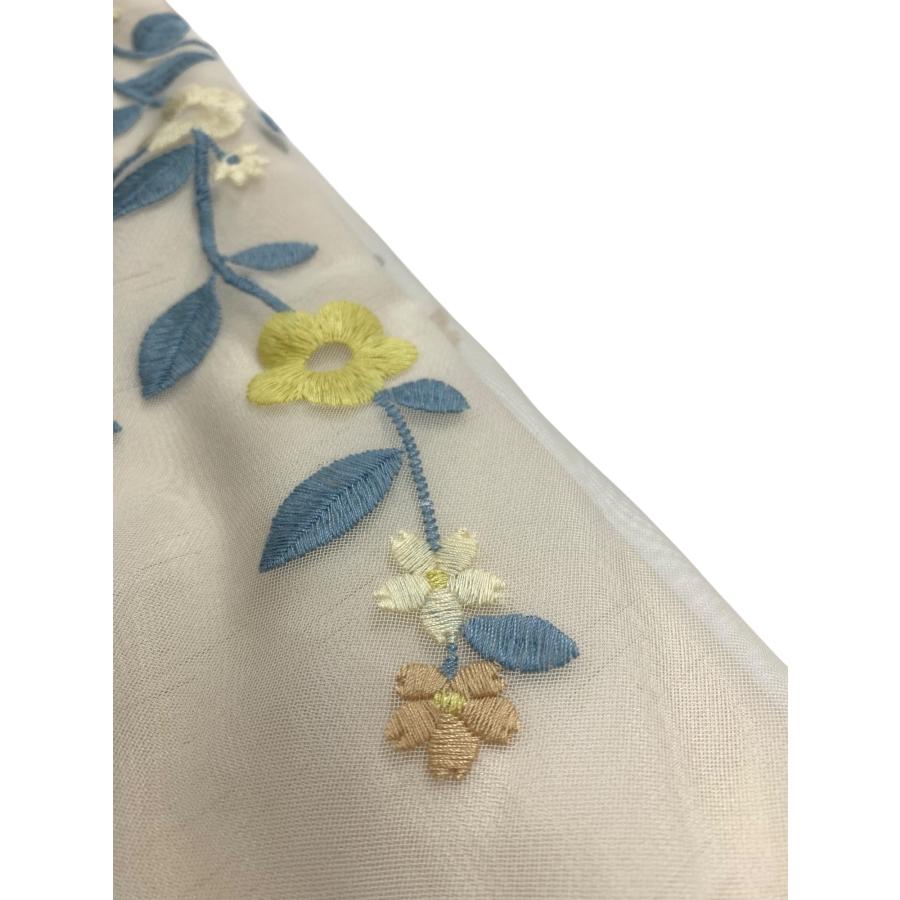 エムズグレイシー 411111 ワンピース 38 ベージュ 花 刺繍 レース