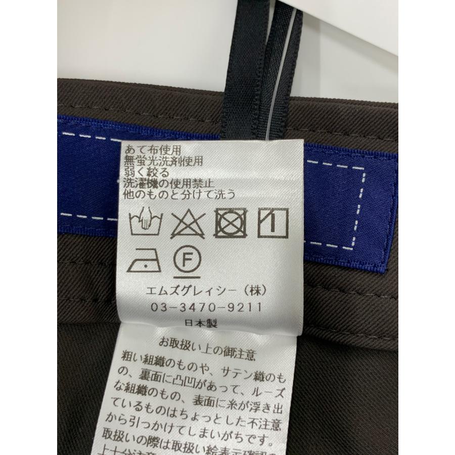 エムズグレイシー 316501 パンツ 36 ブラウン センタープレス 裾リボン 