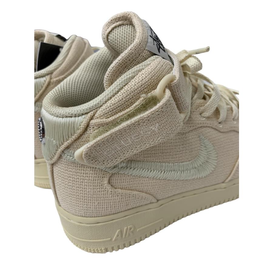 ナイキ NIKE×stussy Air Force 1 Mid DJ7841-200 スニーカー 8.5 ベージュ ナイキ ステューシー ダブルネーム  エアフォース1MID コラボ IT13Z8IQ2APC