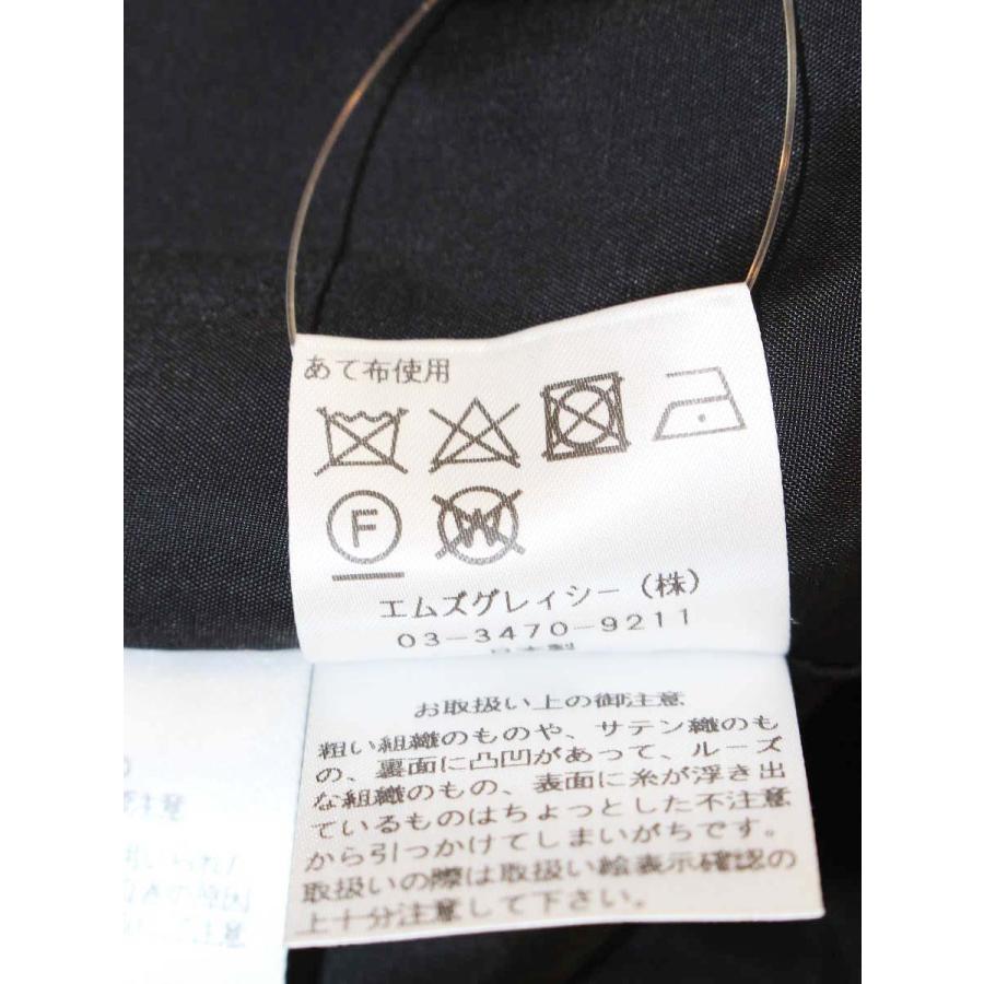 エムズグレイシー 011313 ワンピース 38 ブラック カメリアリボン