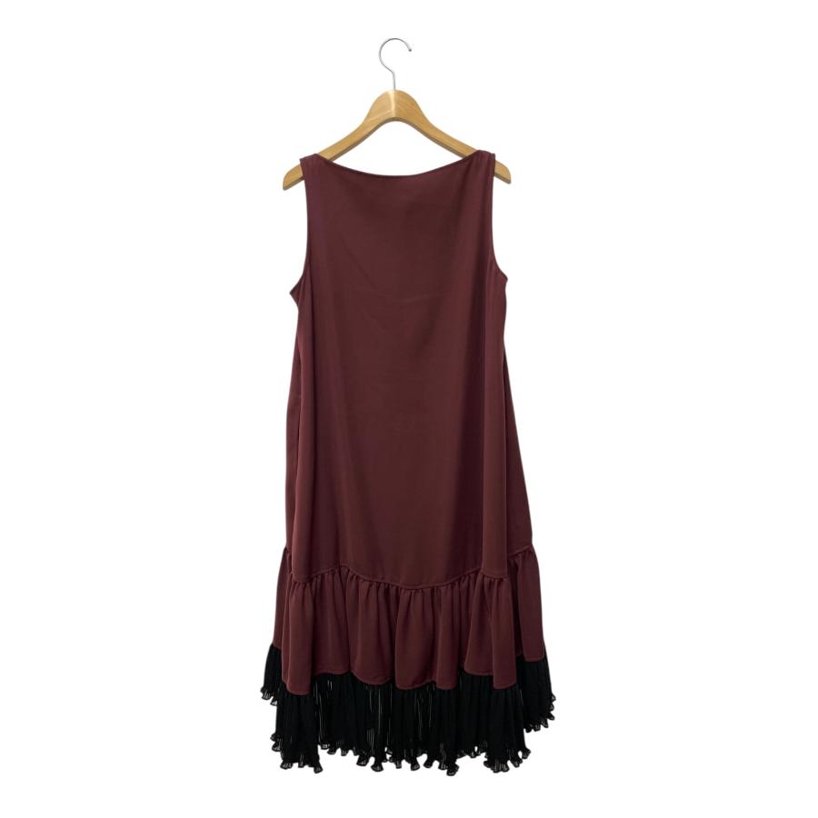 アディアム Pleated Parachute Dress 41997 ワンピース 2 ワインレッド