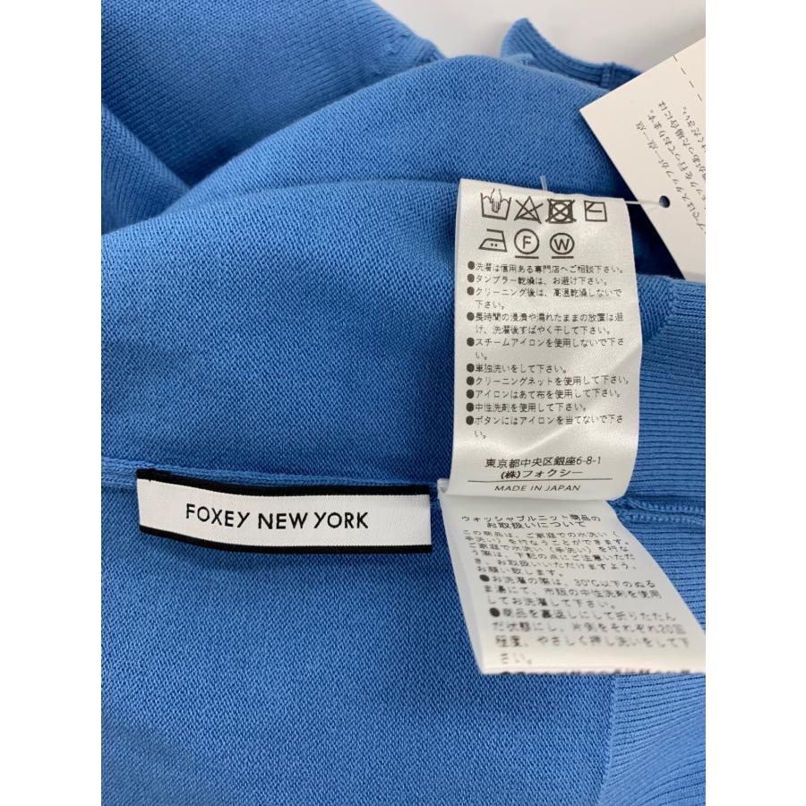 フォクシーニューヨーク Cardigan Logan 44419 40 ブルー '23年3 フォクシーニューヨーク Cardigan Logan 44419 40 ブルー '23年3