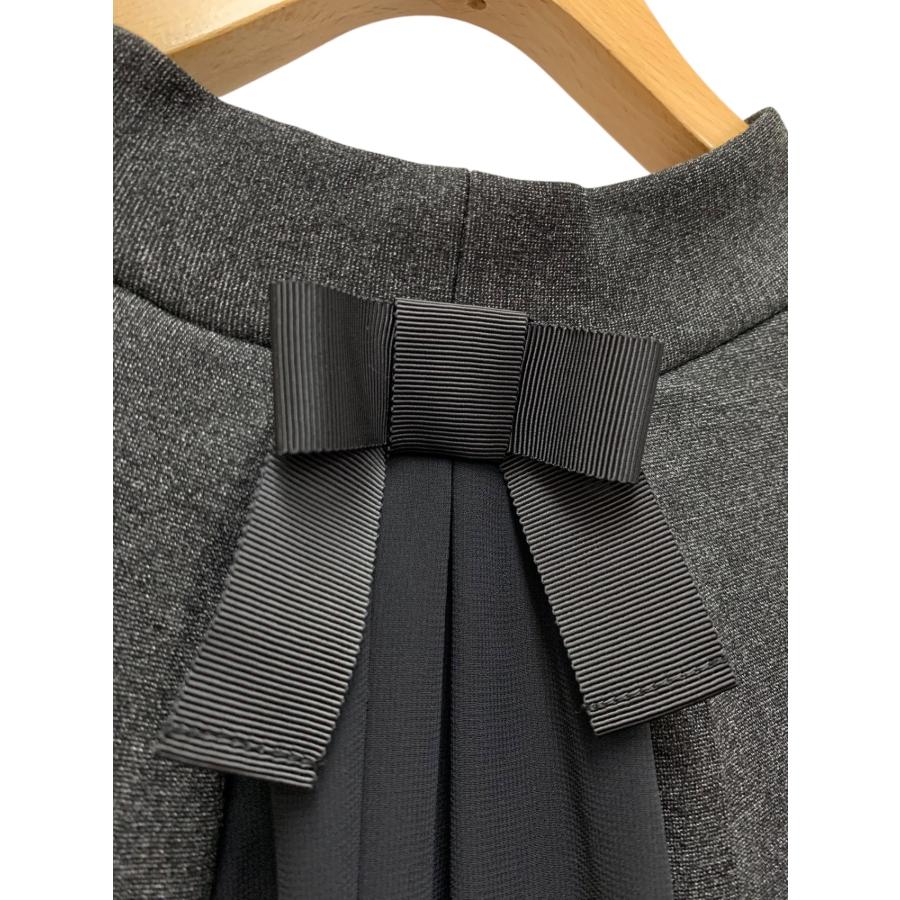 エムズグレイシー 411705 ワンピース 40 グレー バックリボン