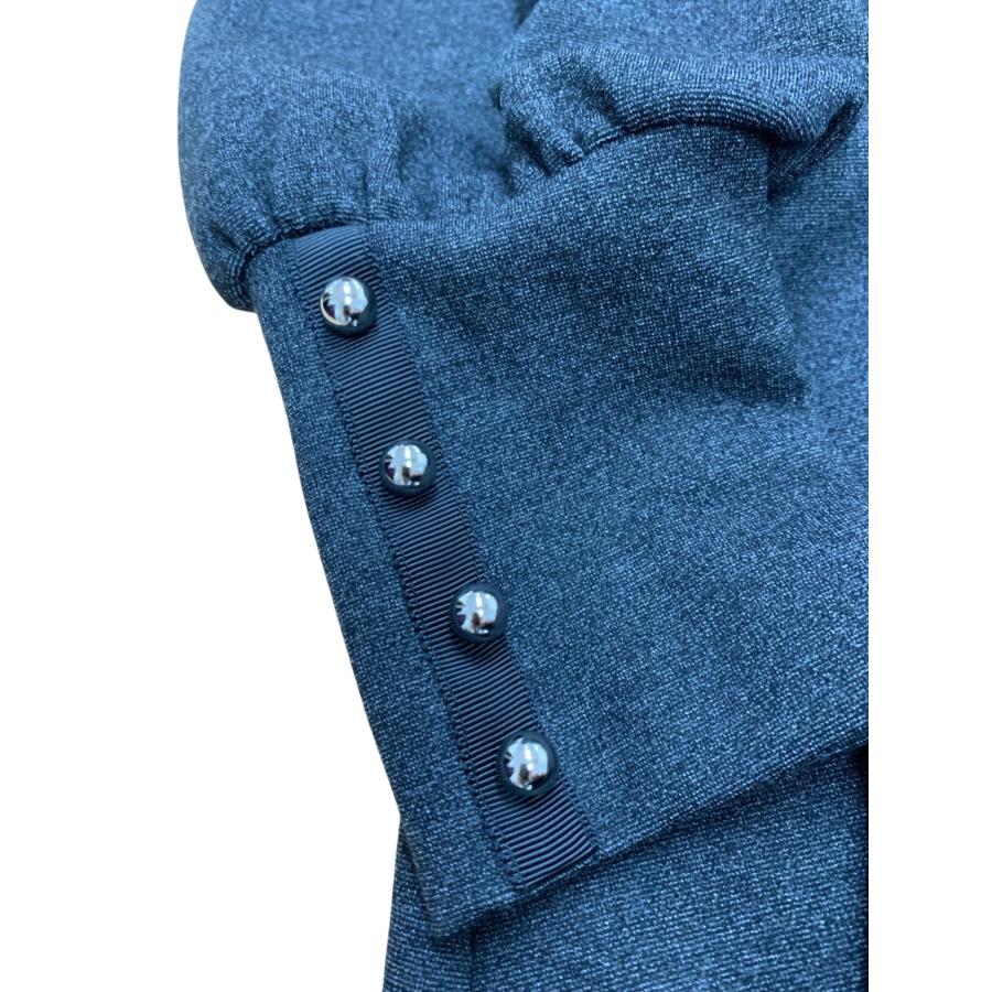 エムズグレイシー 411705 ワンピース 40 グレー バックリボン