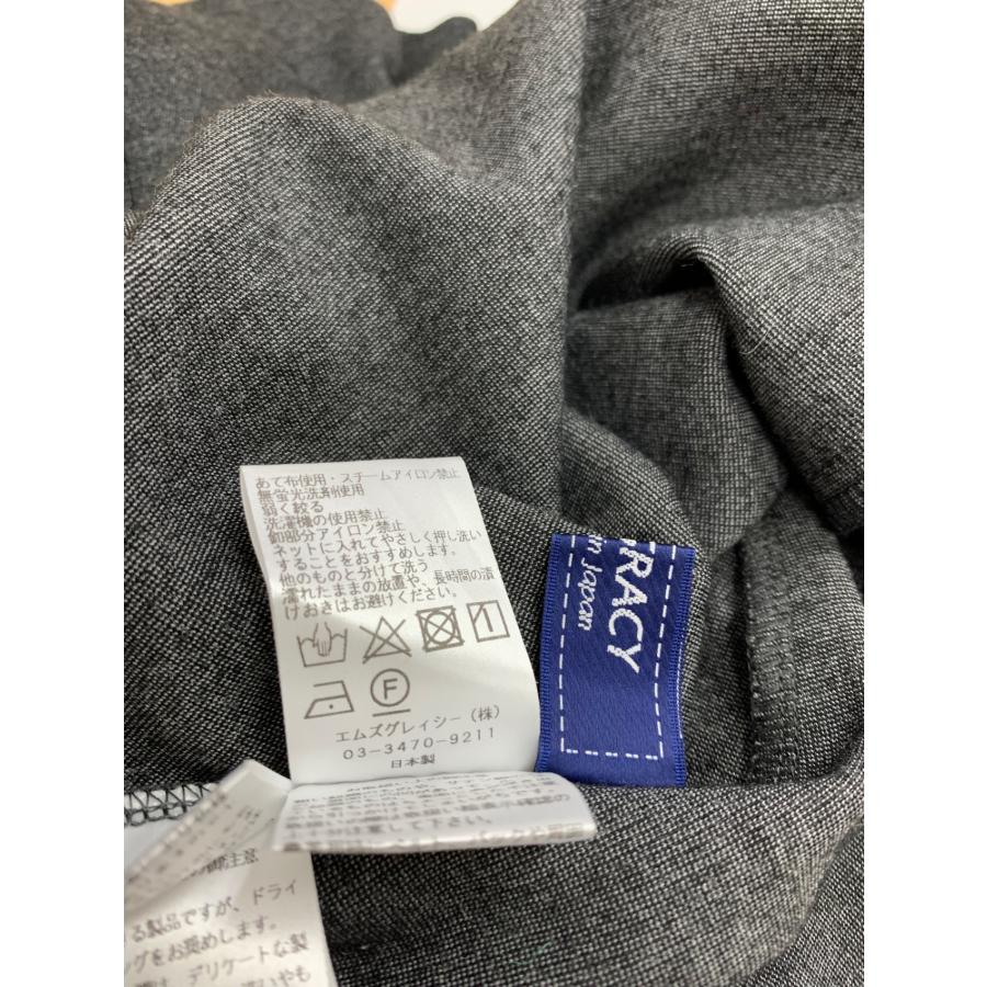 エムズグレイシー 411705 ワンピース 40 グレー バックリボン