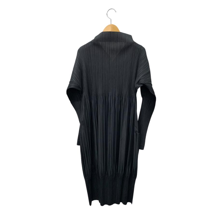 【美品】Ｌサイズ　イッセイミヤケ プリーツプリーズ プリーツミニ丈ワンピース 黒 PLEATS PLEASE ISSEY MIYAKE プリーツ プリーズ 黒 4