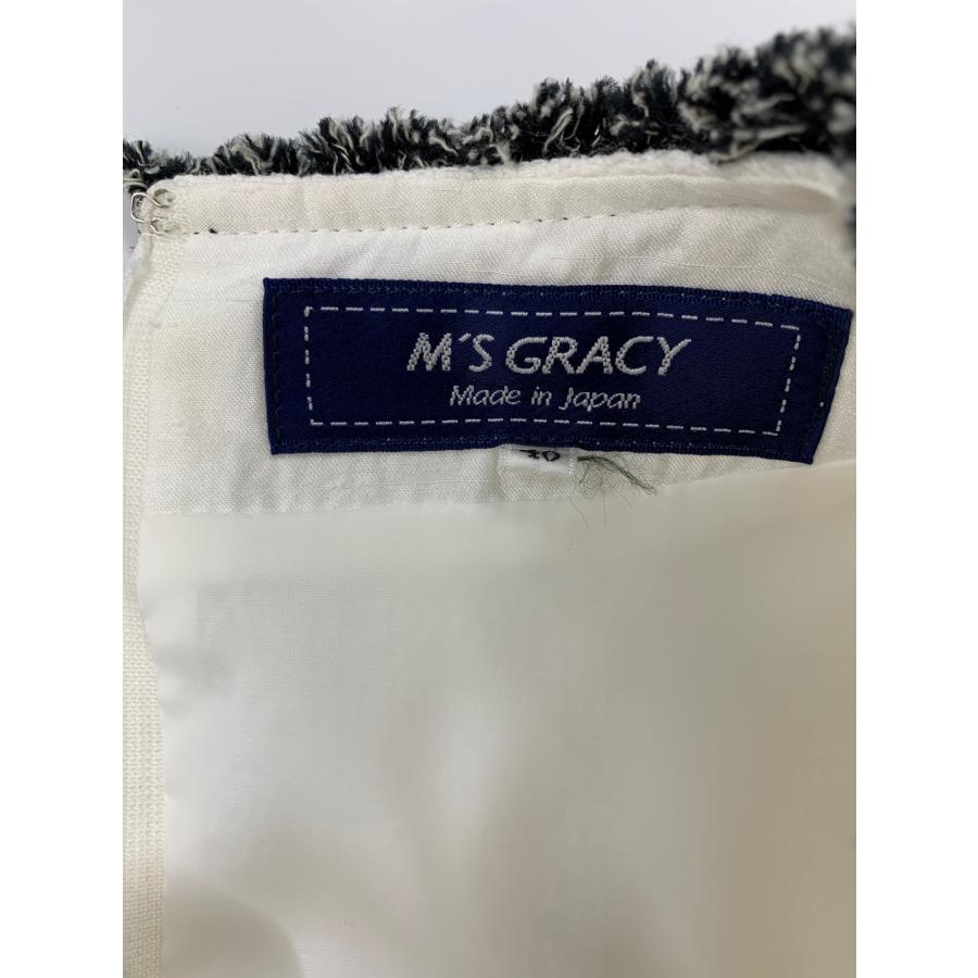 エムズグレイシー サマーツイードワンピース 311317 40 ホワイト