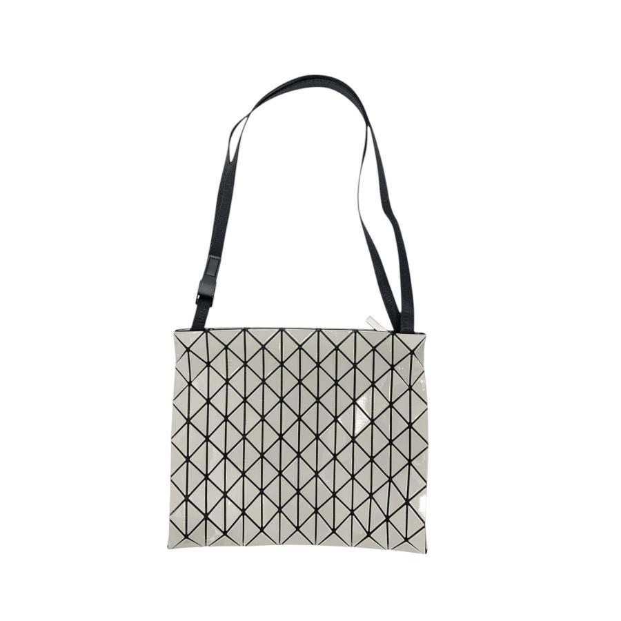 ISSEY MIYAKE BOSTON バオバオ バンドバッグ シルバー バオバオイッセイミヤケ/トートバッグ/シルバー×黒/PVC(塩化