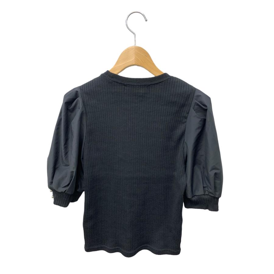 エムズグレイシー 315329 カットソー 38 ブラック パフスリーブ  