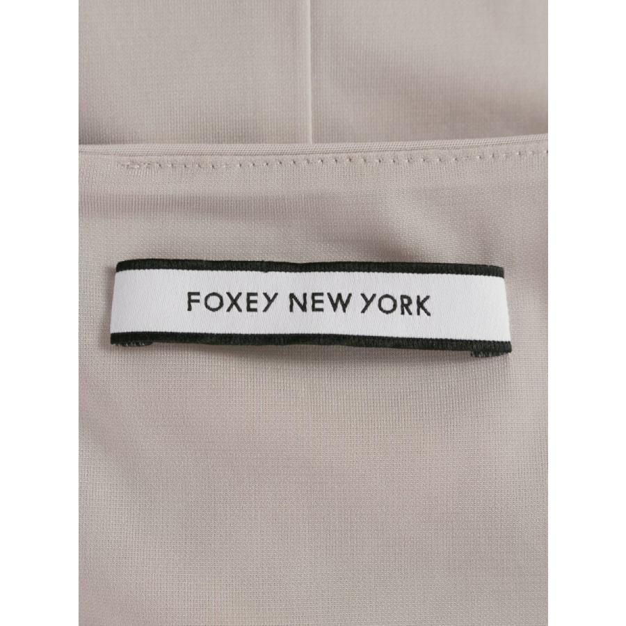 フォクシーニューヨーク 35605 ワンピース 38 グレージュ V字