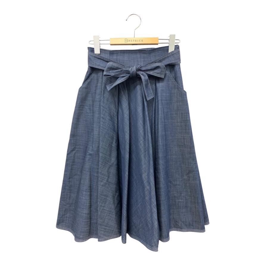 2023SS エムズグレーシー 人気のリボン柄 フレアスカート(36) 2023SS エムズグレーシー 人気のリボン柄 フレアスカート(36