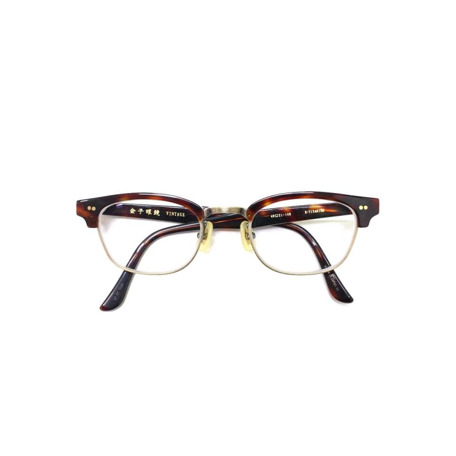 金子眼鏡 VINTAGE KV-27 RDDE メガネ ブラウン/マットゴールド