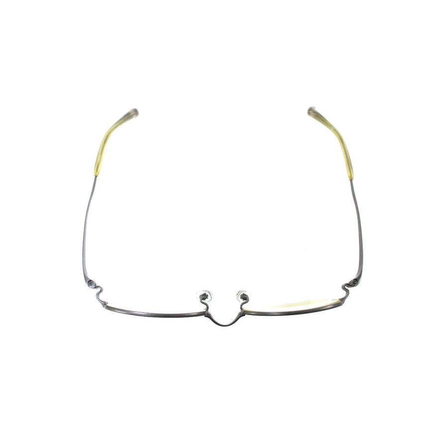 フォーナインズ S-240T メガネ グレー/カーキグリーン メタルフレーム  