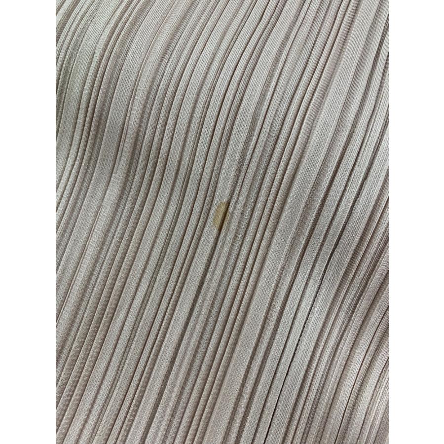 2 美品 プリーツプリーズ イッセイミヤケ ノースリーブ ワンピース ベージュ ISSEY MIYAKE（イッセイミヤケ） イッセイミヤケISSEY MIYAKE 3D
