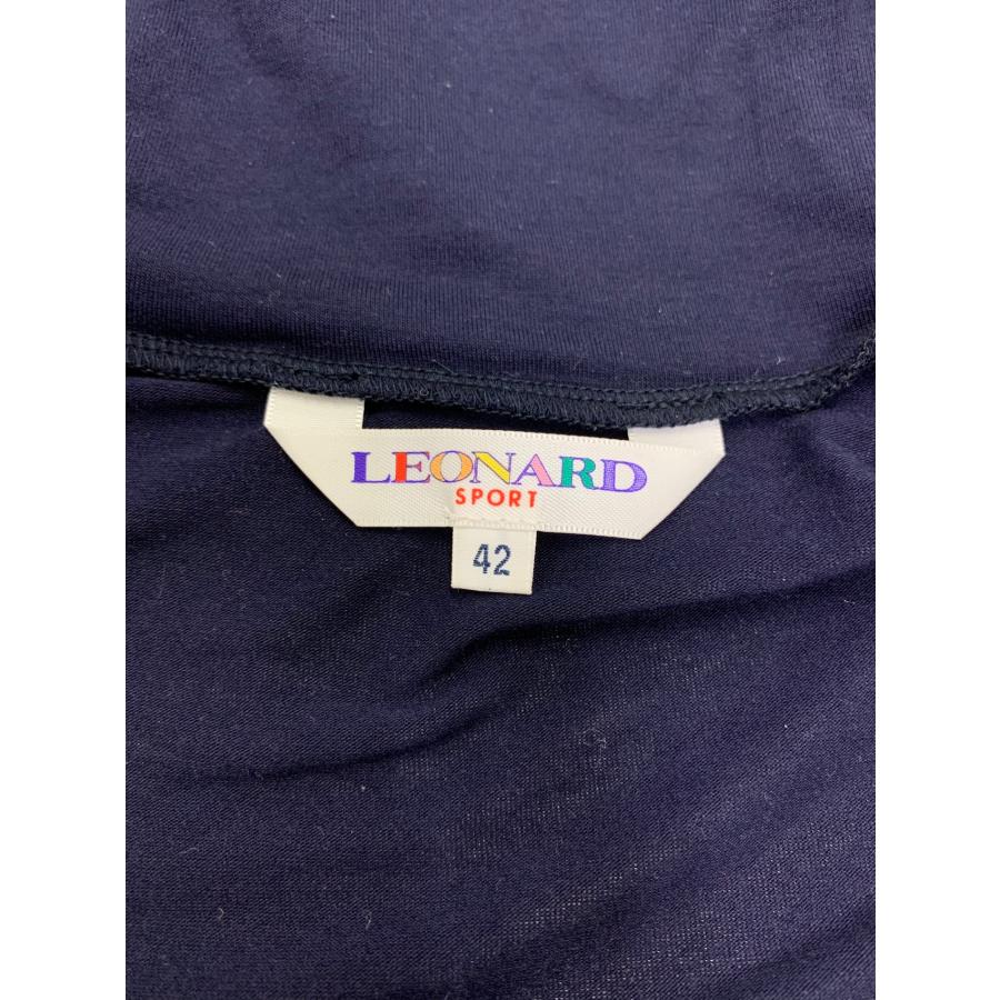 ♦︎新品未使用♦︎レオナール♦︎LEONARD♦︎ニットカットソー レオナールスポーツ 0548402 カットソー 42 ネイビー タートル