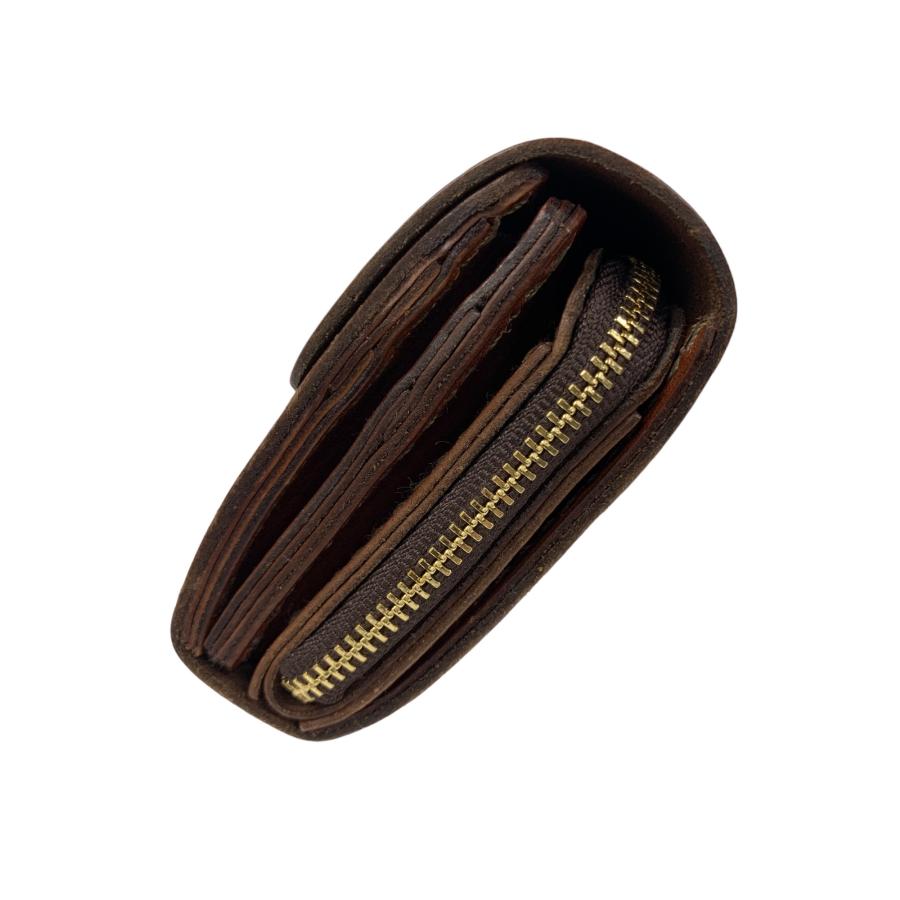 ヘルツ アコーディオンウォレット WL-4 財布 ブラウン