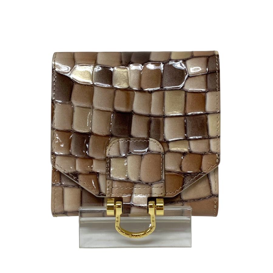 ATAO ベージュ 二つ折り財布 アタオ ロトロ・ヴィトロ 二つ折り財布 ベージュ 大容量の二