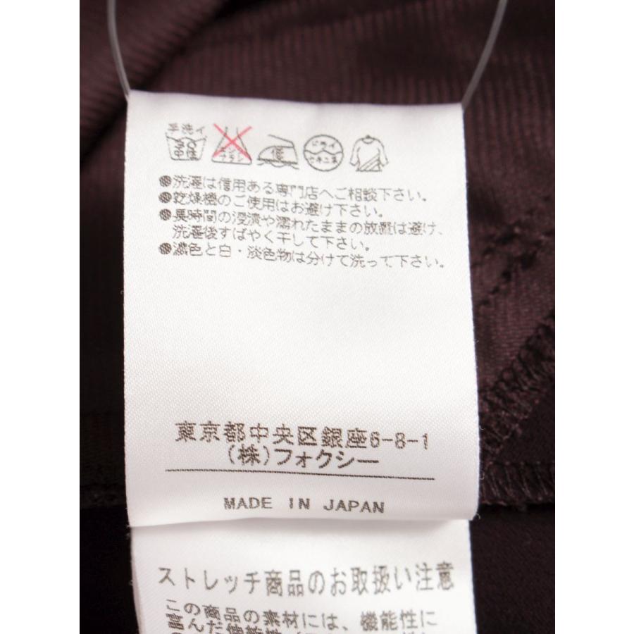 フォクシーニューヨーク 28273 ワンピース 40 パープル タックフ