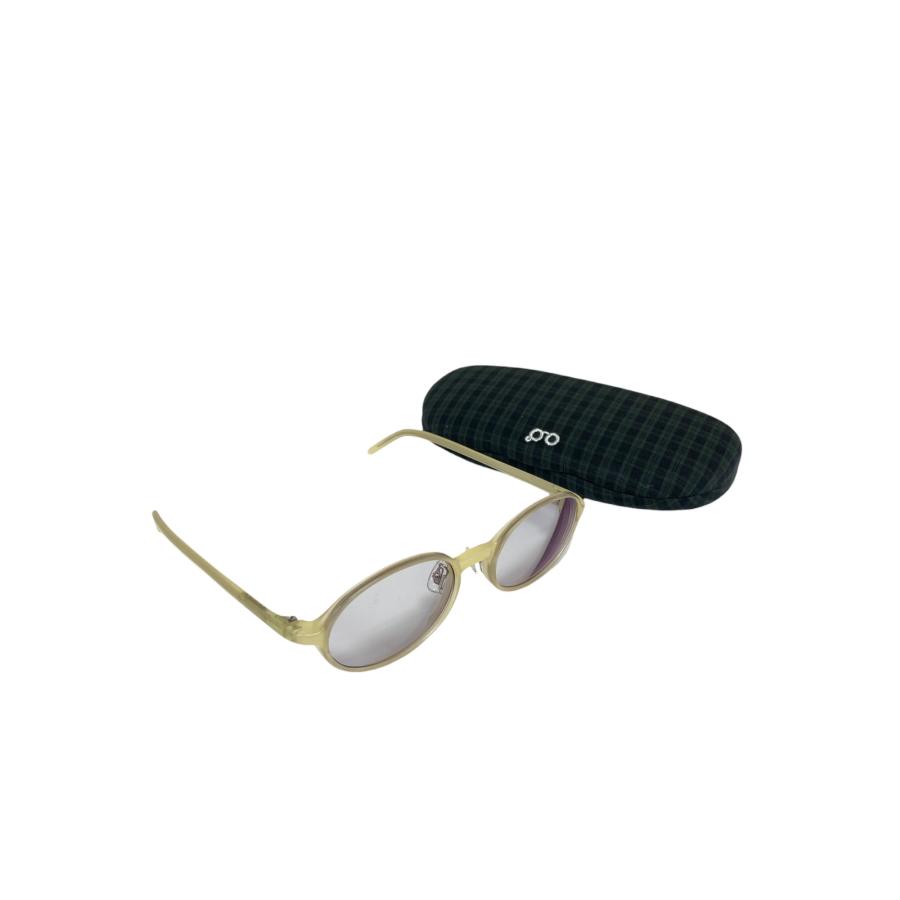 白山眼鏡店 メガネ ベージュ セルフレーム オーバル IT4LDLM7J6IY