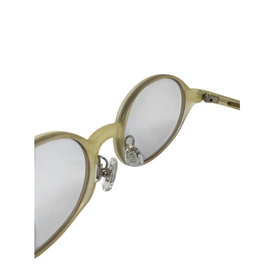 白山眼鏡店 メガネ ベージュ セルフレーム オーバル IT4LDLM7J6IY