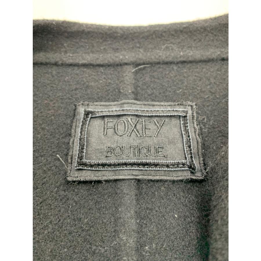 【美品】FOXEY BOUTIQUE フォクシー ニットコート ブラック 38 中古・古着通販】FOXEY BOUTIQUE (フォクシー ブティック) ジップ