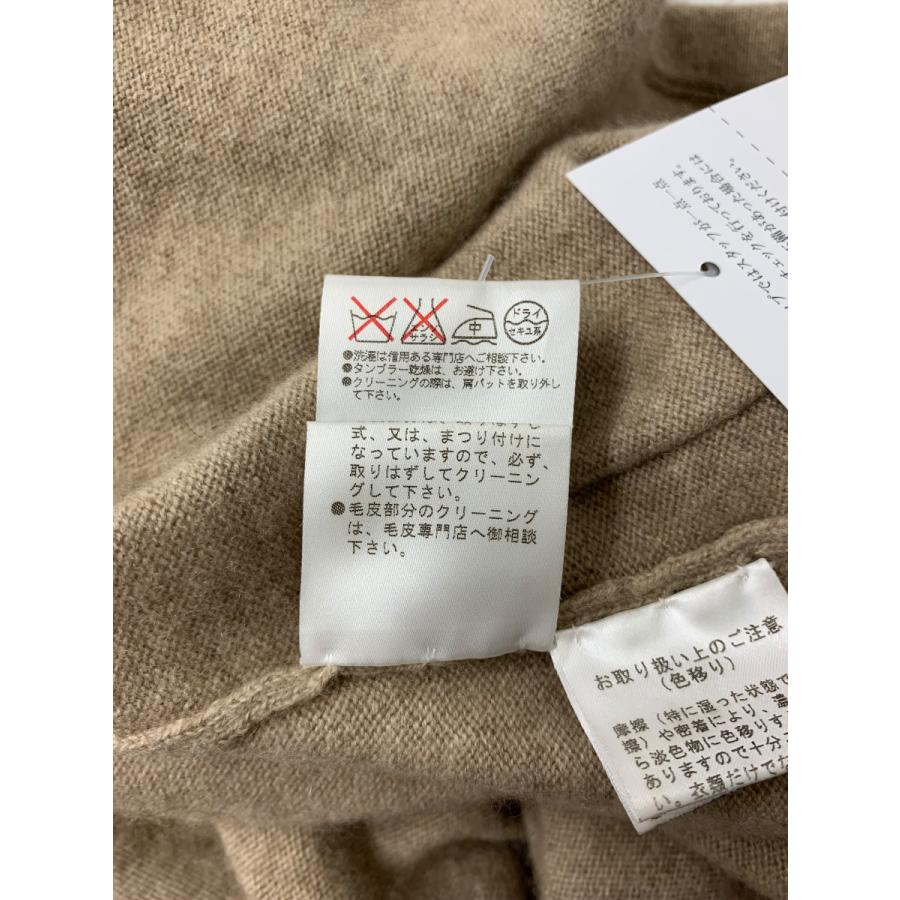 フォクシー 　カシミヤ 　ファー付きカーディガン 40　ルネ フォクシーブティック 26652 カーディガン 40 ブラウン チンチラファー