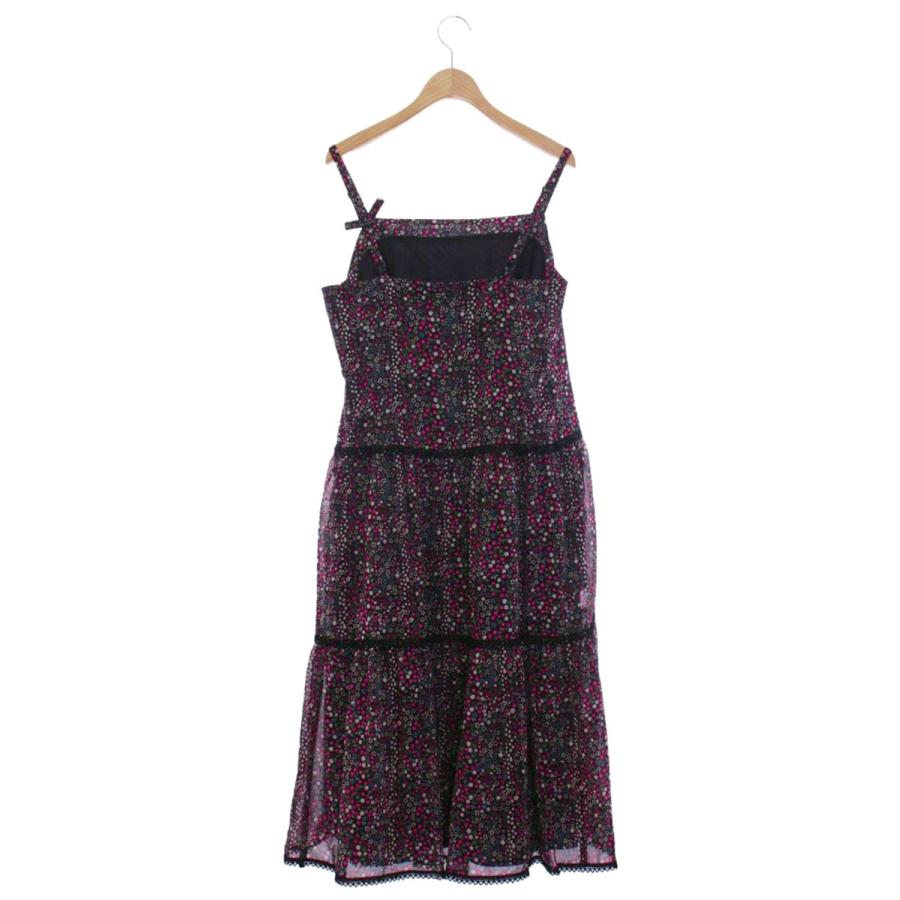 エムズグレイシー 111341 ワンピース 42 ブラック 花柄 レース