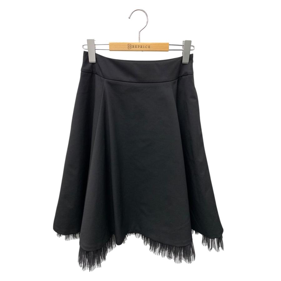 最終価格FOXEY　シフォンスカート　ブラック　40 FOXEY シフォンスカート ブラック 40 【公式通販】